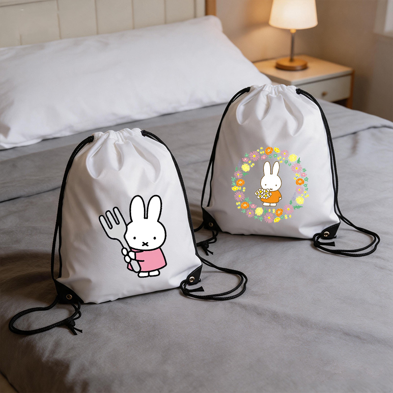 Drawstring Gym Bag - Miffys Drawstring Bag Women Waterproof Gym