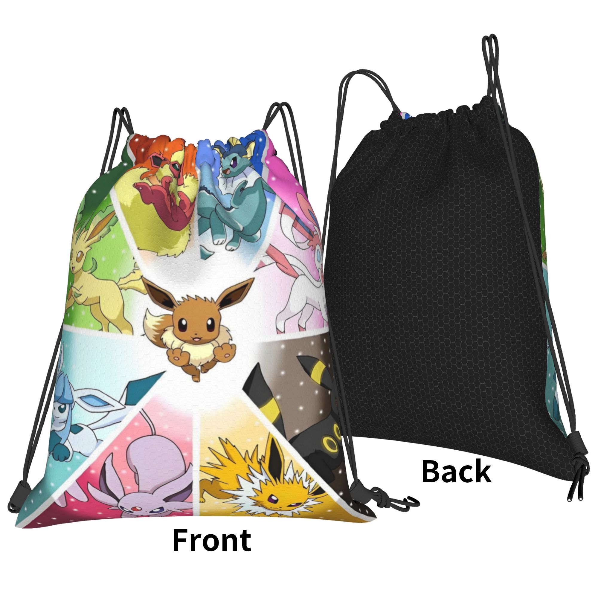 90s Anime Poke-Mon Drawstring  - Drawstring Gym Bag ulasan dan harga
