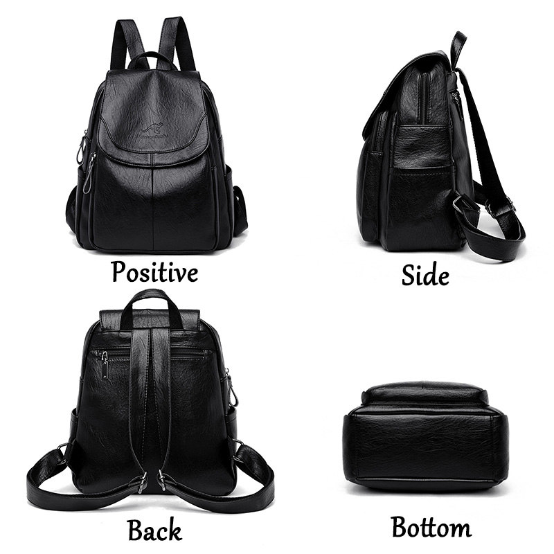Vintage Soft Leather Backpack  - Leather Backpack Vintage ulasan dan harga