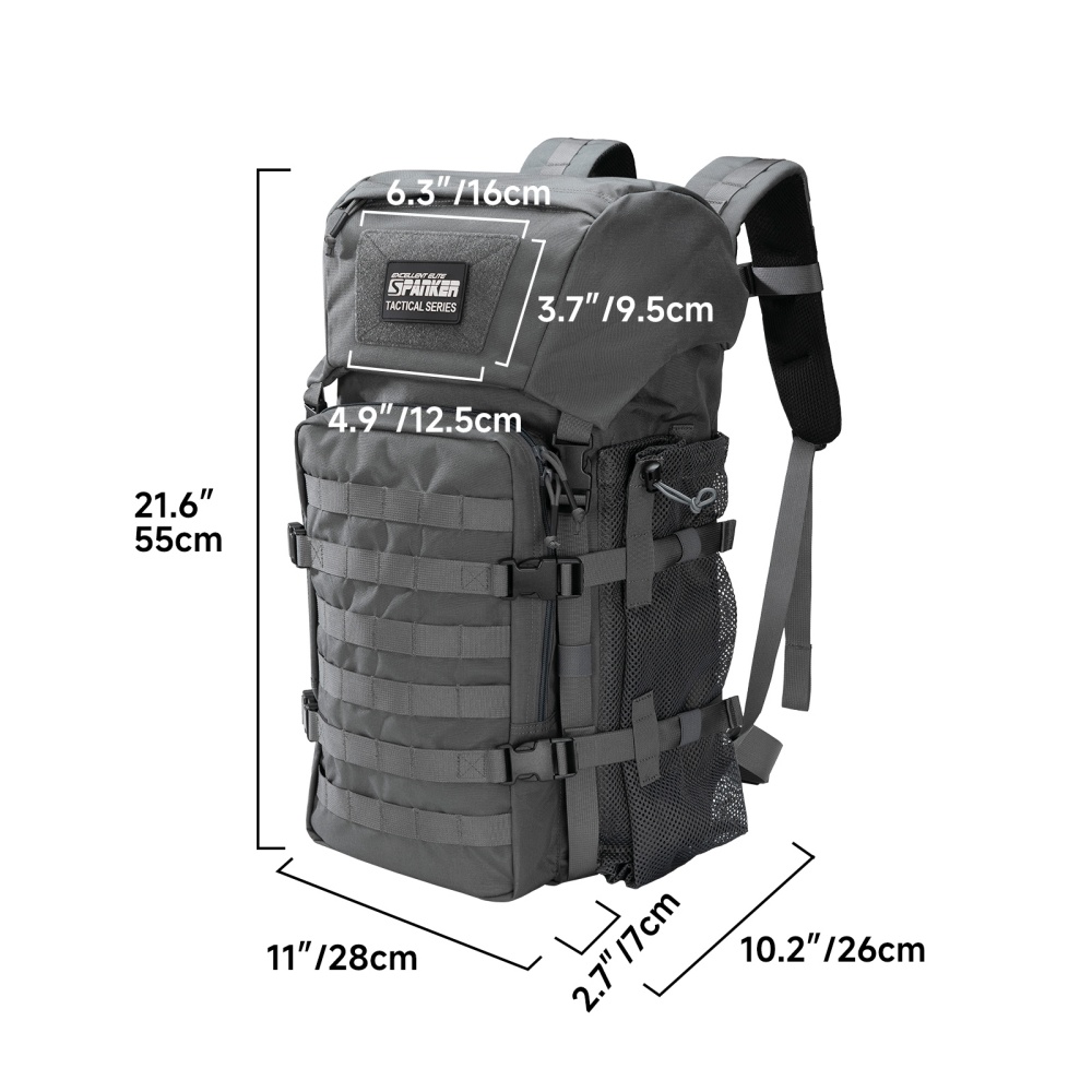 Tactical Backpack 40L 500D Nyl - Rucksack Military Style ulasan dan harga