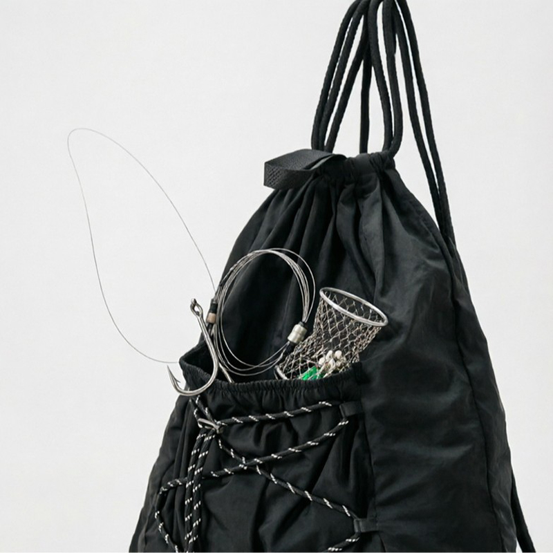 SHELKSBAG Unisex Wrinkled Nylo - Drawstring Gym Bag ulasan dan harga