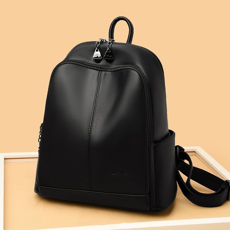 New Korean Soft pu Leather Lar - Leather Backpack Vintage ulasan dan harga